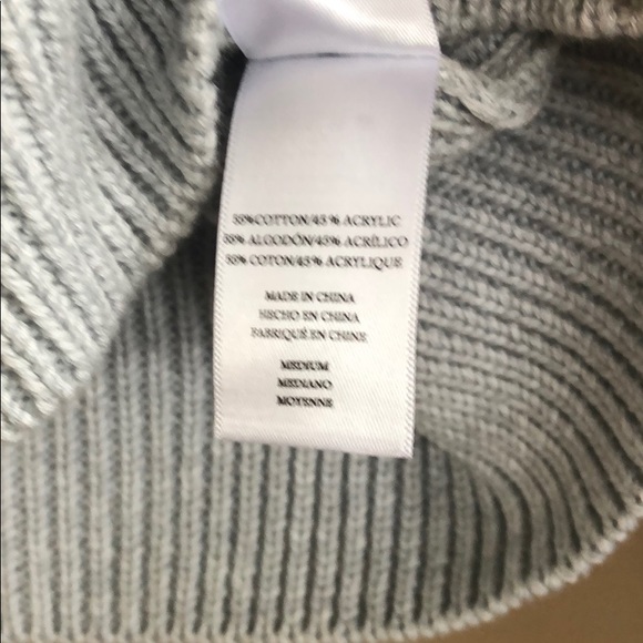 NEW • Rails • Olivia Lace Up Gray Sweater M / L - Picture 7 of 7